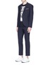 Figure View - Click To Enlarge - NEIL BARRETT - Slim fit virgin wool blend suit