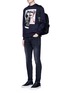 Figure View - Click To Enlarge - NEIL BARRETT - x Interview 'Brad Bieber' hybrid print sweatshirt