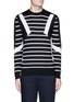 Main View - Click To Enlarge - NEIL BARRETT - 'Retro Modernist' stripe intarsia wool sweater