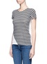 Front View - Click To Enlarge - RAG & BONE - Stripe front cotton jersey T-shirt