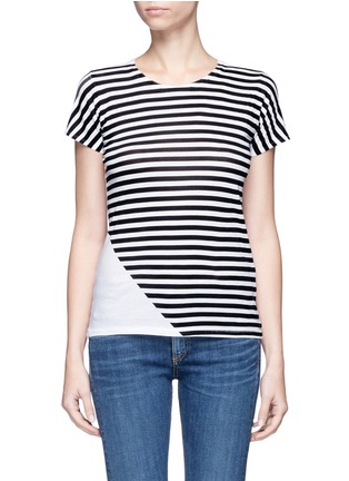 Main View - Click To Enlarge - RAG & BONE - Stripe front cotton jersey T-shirt