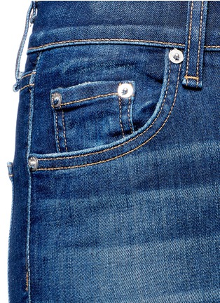 Detail View - Click To Enlarge - RAG & BONE - 'Dive' high waist distressed skinny jeans