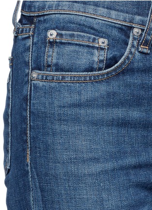 Detail View - Click To Enlarge - RAG & BONE - '10 Inch Stove Pipe' staggered hem cropped jeans