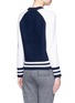 Back View - Click To Enlarge - RAG & BONE - 'Jana' colourblock Merino wool varsity sweater