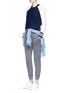 Figure View - Click To Enlarge - RAG & BONE - 'Jana' colourblock Merino wool varsity sweater
