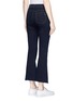 Back View - Click To Enlarge - RAG & BONE - 'Crop Flare' frayed cuff jeans