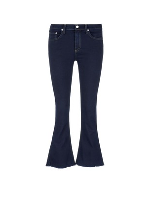 Main View - Click To Enlarge - RAG & BONE - 'Crop Flare' frayed cuff jeans