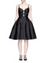 Main View - Click To Enlarge - CHICTOPIA - Bow front puffed godet dress