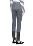Back View - Click To Enlarge - FRAME - 'Le Skinny de Jeanne' two-tone frayed cuff jeans