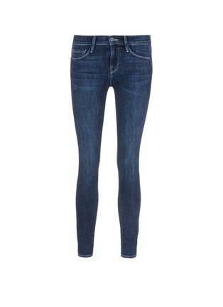 Main View - Click To Enlarge - FRAME - 'Le Skinny de Jeanne' staggered cuff cropped jeans