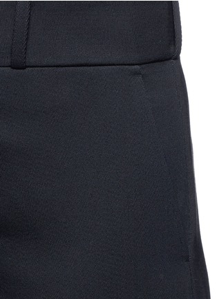 Detail View - Click To Enlarge - MS MIN - Skirt back overlay wool twill culottes