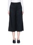 Main View - Click To Enlarge - MS MIN - Skirt back overlay wool twill culottes