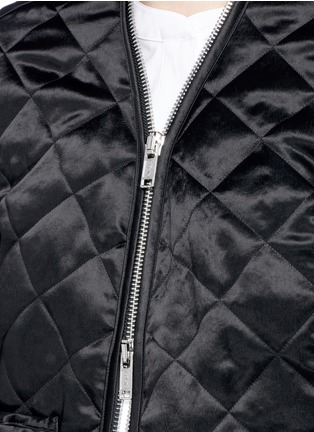 Detail View - Click To Enlarge - MS MIN - Quilted satin bomber jacket