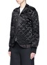 Front View - Click To Enlarge - MS MIN - Quilted satin bomber jacket