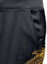 Detail View - Click To Enlarge - MS MIN - Sequin dragon embroidery cropped satin pants
