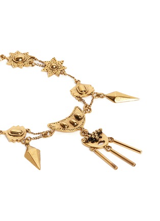 Detail View - Click To Enlarge - CHLOÉ - 'Layton' talisman charm brass bracelet