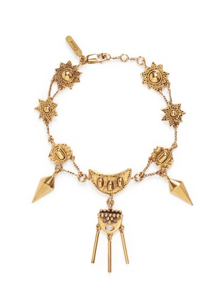 Main View - Click To Enlarge - CHLOÉ - 'Layton' talisman charm brass bracelet