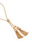 Detail View - Click To Enlarge - CHLOÉ - 'Lynn' chain tassel brass necklace