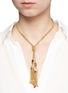 Figure View - Click To Enlarge - CHLOÉ - 'Lynn' chain tassel brass necklace