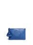 Main View - Click To Enlarge - ANYA HINDMARCH - 'Smiley Georgiana' perforated leather tassel clutch