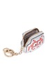 Detail View - Click To Enlarge - ANYA HINDMARCH - 'Space Invaders' embossed metallic leather coin pouch