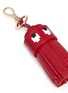 Detail View - Click To Enlarge - ANYA HINDMARCH - 'Ghost' character tassel leather keyring