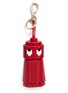 Main View - Click To Enlarge - ANYA HINDMARCH - 'Ghost' character tassel leather keyring