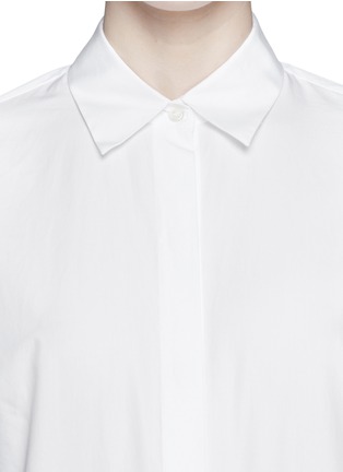 Detail View - Click To Enlarge - THEORY - 'Nareen' cotton poplin shirt