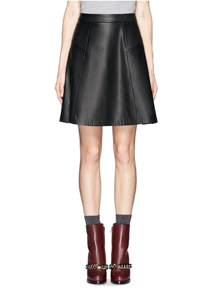 Main View - Click To Enlarge - RAG & BONE - 'Gayle' flare leather skirt