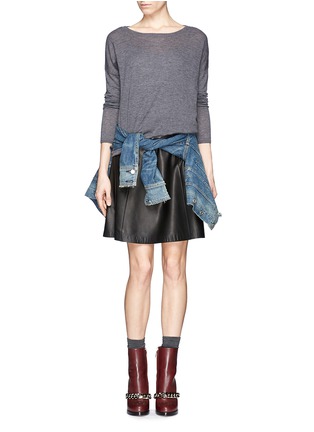 Figure View - Click To Enlarge - RAG & BONE - 'Gayle' flare leather skirt