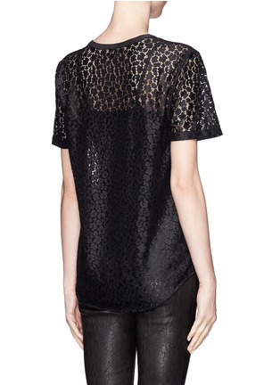 Back View - Click To Enlarge - EQUIPMENT - 'Riley' floral lace T-shirt