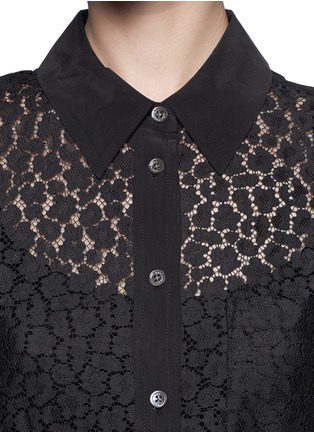 Detail View - Click To Enlarge - EQUIPMENT - 'Reese' floral lace shirt