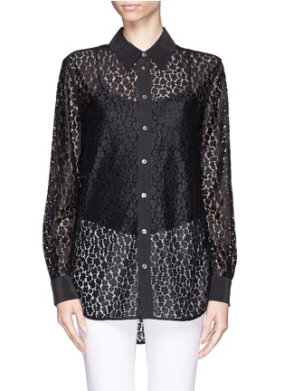 Main View - Click To Enlarge - EQUIPMENT - 'Reese' floral lace shirt
