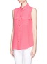 Front View - Click To Enlarge - EQUIPMENT - Sleeveless signature plain shirt