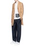 Figure View - Click To Enlarge - BALENCIAGA - Relaxed fit seamless wool-Mohair jogging pants