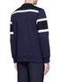 Back View - Click To Enlarge - NEIL BARRETT - Tricolour panelled side zip sweatshirt