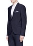 Front View - Click To Enlarge - NEIL BARRETT - Slim fit bistretch gabardine blazer