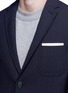 Detail View - Click To Enlarge - NEIL BARRETT - Slim fit pinstripe front jersey blazer