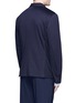 Back View - Click To Enlarge - NEIL BARRETT - Slim fit pinstripe front jersey blazer