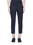 Main View - Click To Enlarge - NEIL BARRETT - Pinstripe wool blend cropped pants