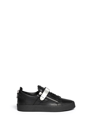 Main View - Click To Enlarge - 73426 - 'London' leather low top sneakers