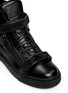 Detail View - Click To Enlarge - 73426 - 'London' Swarovski crystal strap high-top leather sneakers