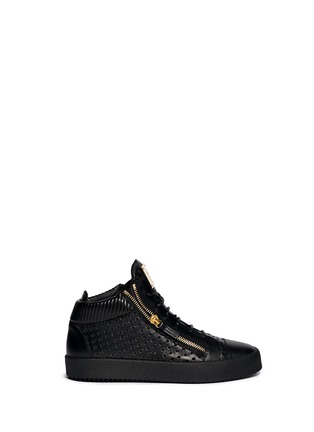 Main View - Click To Enlarge - 73426 - 'May London' perforated mid top sneakers