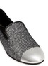 Detail View - Click To Enlarge - 73426 - 'Dalila' metal toe cap glitter mesh slip-ons