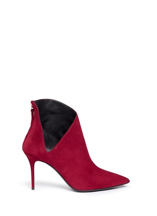 Main View - Click To Enlarge - 73426 - 'Lucrezia' V cutout suede ankle boots