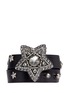 Main View - Click To Enlarge - LANVIN - Crystal star leather wrap bracelet