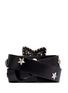 Figure View - Click To Enlarge - LANVIN - Crystal star leather wrap bracelet