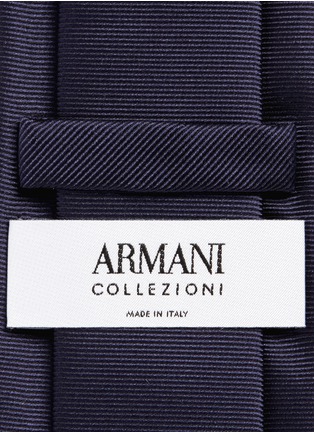 Detail View - Click To Enlarge - ARMANI COLLEZIONI - Silk repp tie