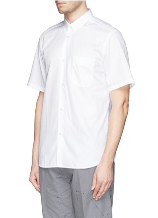 Front View - Click To Enlarge - MAURO GRIFONI - Button down collar poplin shirt