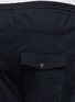 Detail View - Click To Enlarge - MAURO GRIFONI - Elastic waist stripe seersucker pants